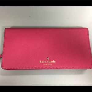 Kate Spade Dark Pink/ Magenta Leather Wallet